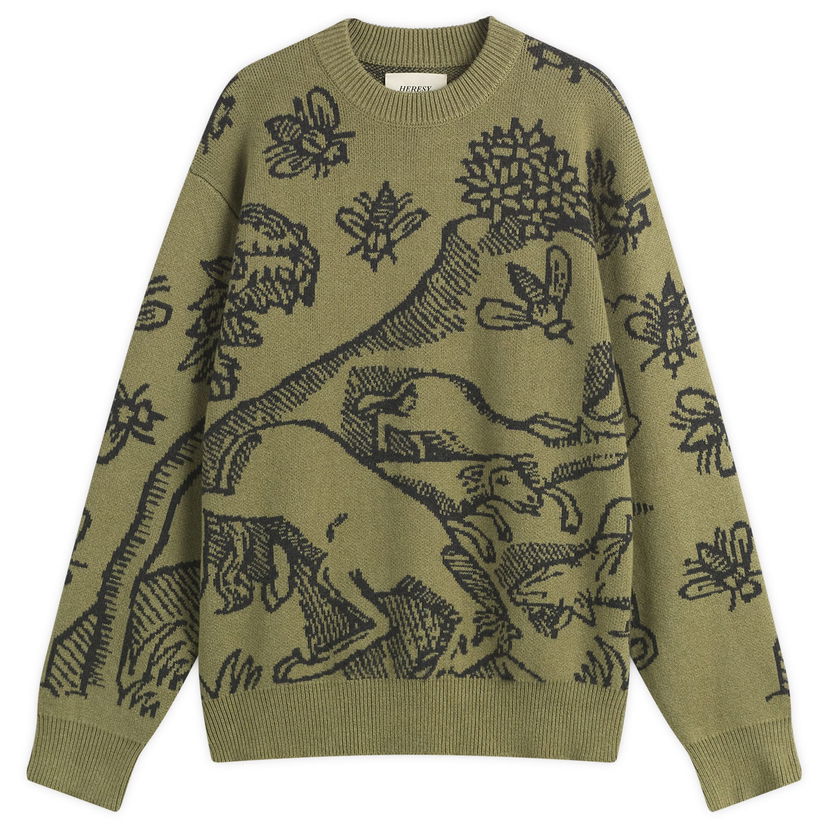 Пуловер Heresy Plague Knit Sweater Зелено | HAW25-KW04
