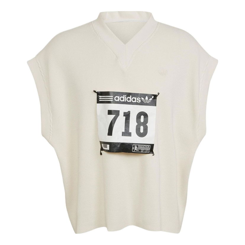 Пуловер adidas Originals Detachable V-Neck Vest Бяло | HG4826