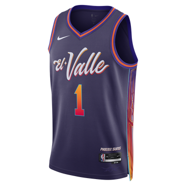 Фланелка Nike Dri-FIT NBA Swingman Devin Booker Phoenix Suns City Edition 2023/24 Jersey Лилаво | DX8516-537, 1