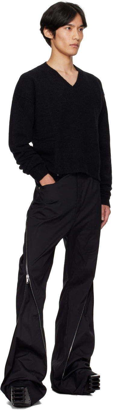 Пуловер Rick Owens Rick Owens Concordians Tommy V-Neck Sweater Черно | RU02E1650 KWP, 3
