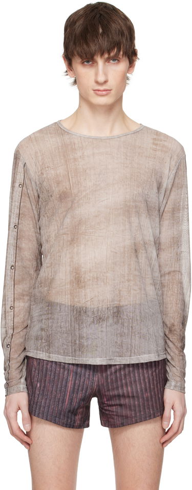 Тениска Serapis Serapis Piraeus Truck Tarp Tech Long Sleeve T-Shirt Кафяво | SS25_TT_4L, 0