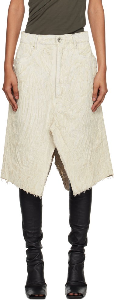 Пола Rick Owens Rick Owens Concordians Midi Skirt Бяло | RP02E4377 MMC, 0
