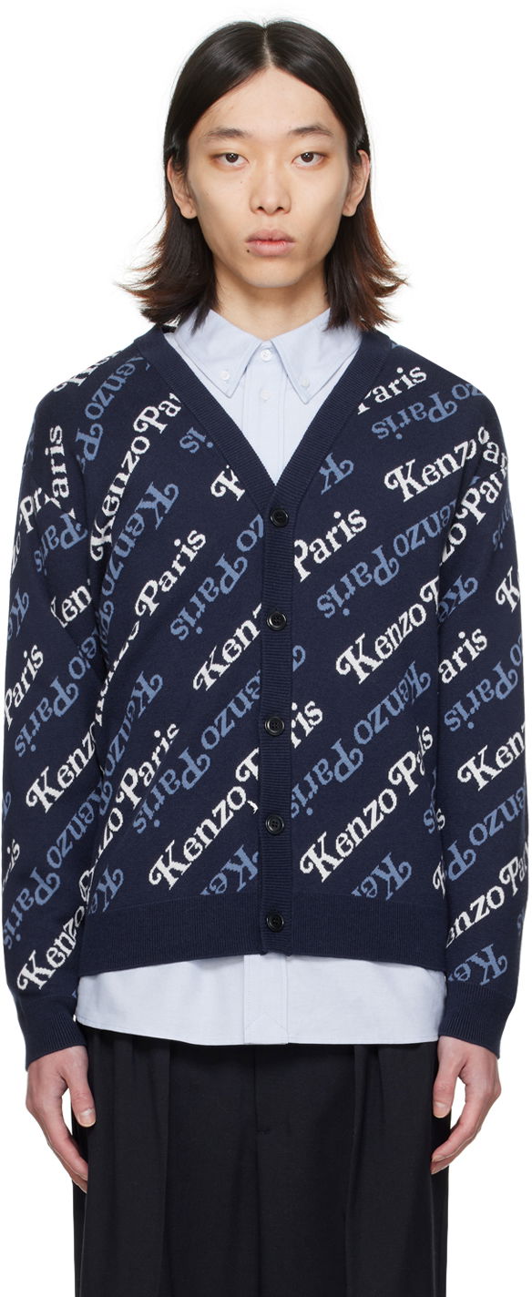 Пуловер KENZO Paris VERDY x Cardigan Тъмно синьо | FE58CA0073CB