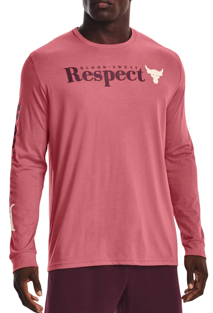 Тениска Under Armour Project Rock Respect Long Sleeve T-Shirt Розово | 1373761-600
