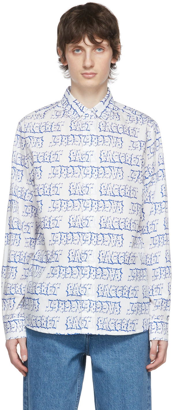 Риза PACCBET Rassvet White Cotton Shirt Тюркоазено | PACC10B002, 0