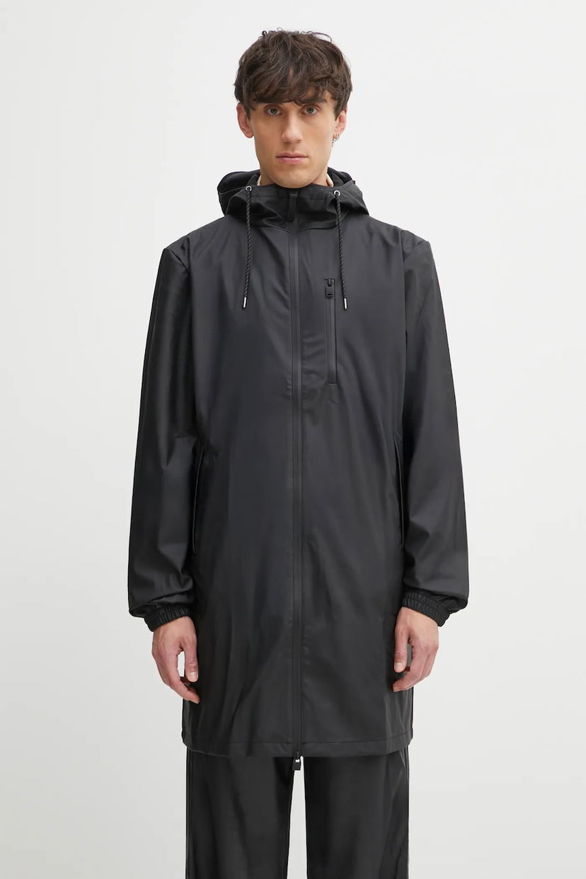 Ветровка Rains Long Storm Breaker W3 Jacket Черно | 12080.01