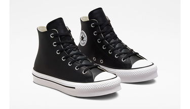 Кецове и обувки Converse Chuck Taylor All Star Eva Lift Platform Leather High Top Черно | A02485C, 3