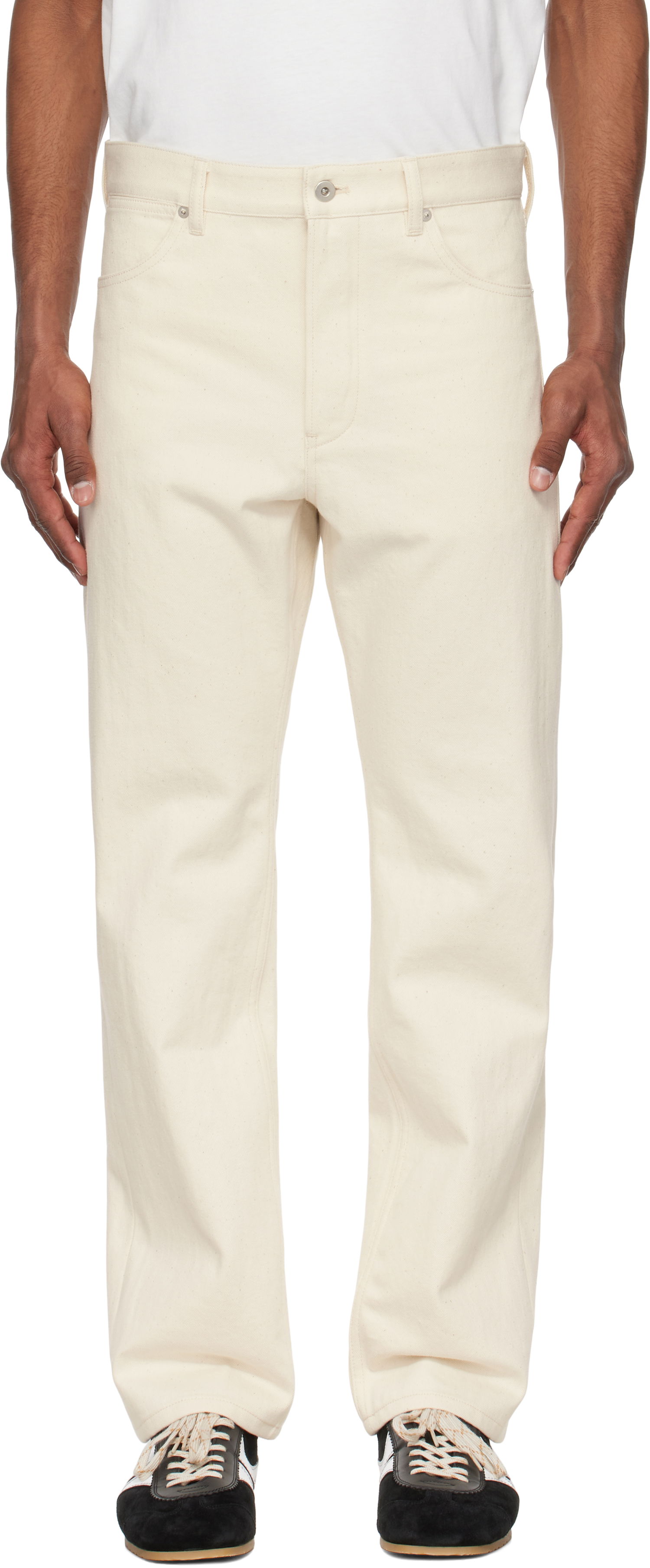 Панталони Jil Sander Jil Sander Selvage Jeans Бежово | J47KA0266_J46545, 0