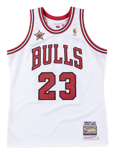 Фланелка Mitchell & Ness NBA Michael Jordan Chicago Bulls - 1997 - Authentic Jersey Бяло | AJY4CP19027-CBUWHIT97MJO