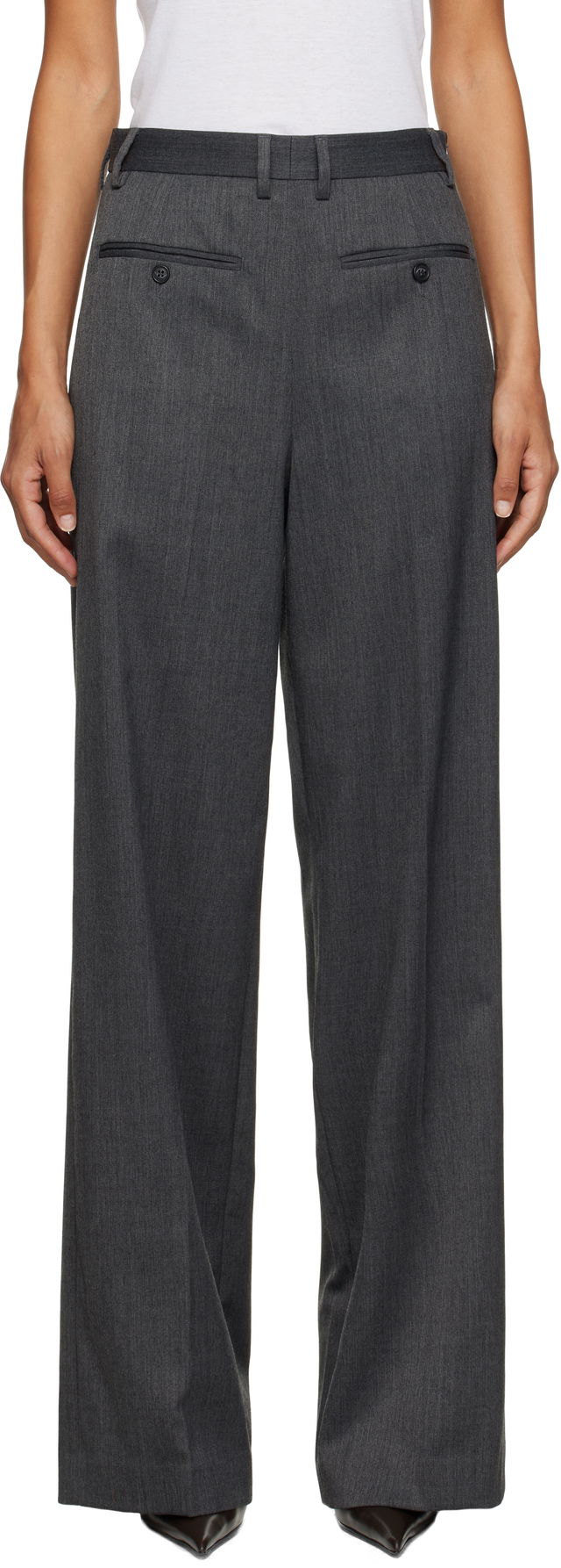 MM6 Maison Margiela Tailored Wide-Leg Trousers