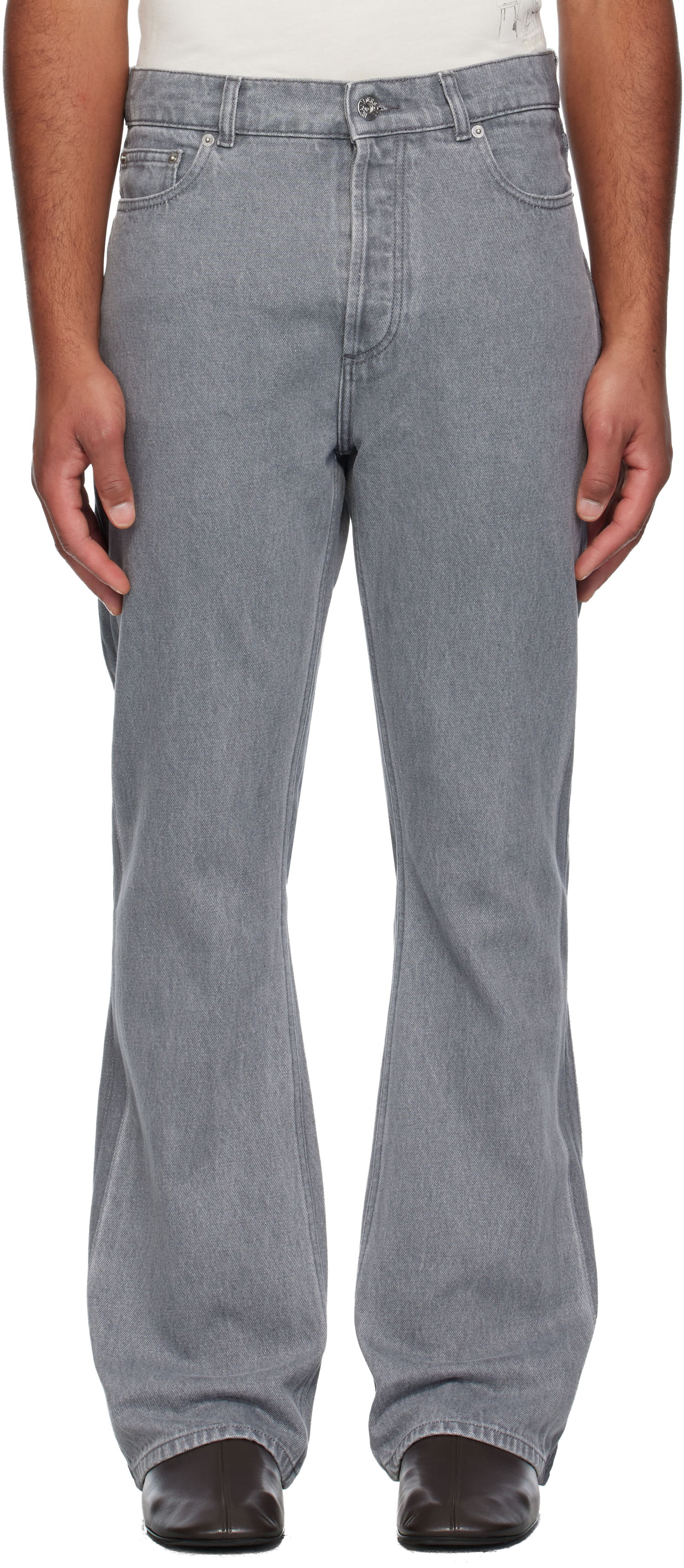 Дънки JW Anderson JW Anderson Bootcut Jeans Сиво | DT0121-PG1837, 0