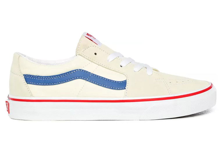 Кецове и обувки Vans Sk8-Low Classic White Navy Бяло | VN0A4UUK24I, 0