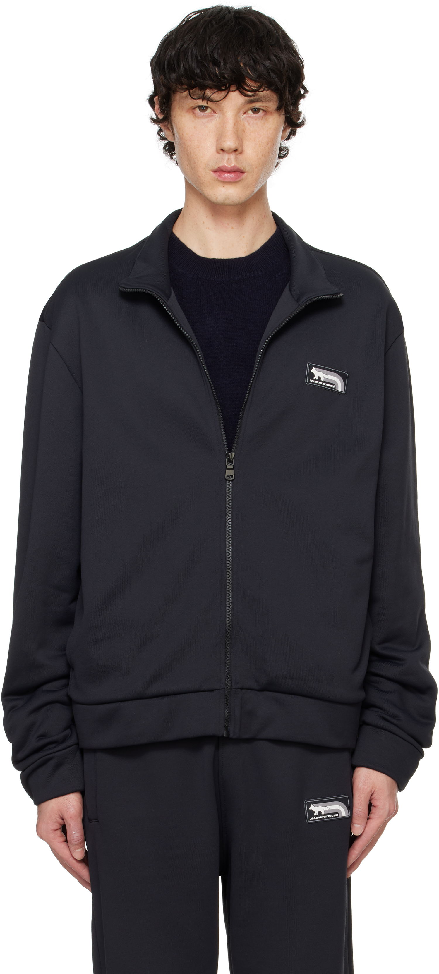 Яке MAISON KITSUNÉ Fox Track Jacket Черно | NM02115KM0322, 0