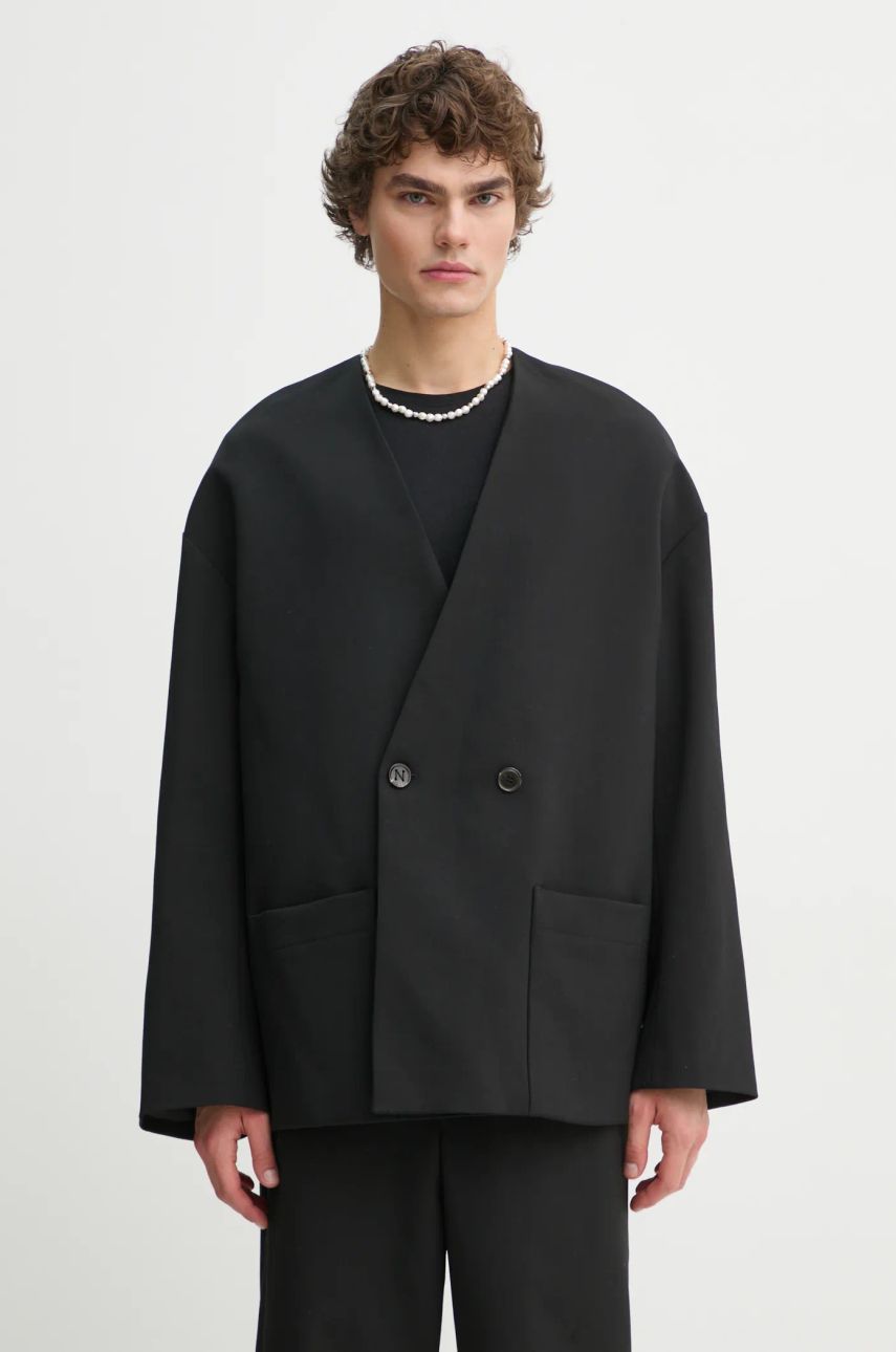 Яке Nanushka Nanushka CEDRIC Wool Blend Blazer Черно | NM24FWJK24499, 0