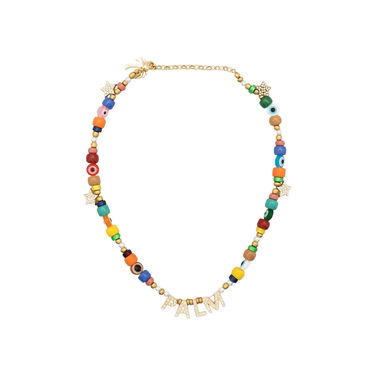 Колие Palm Angels Palm Beads Necklace Бежово | PMOB039F22MAT0017684, 1