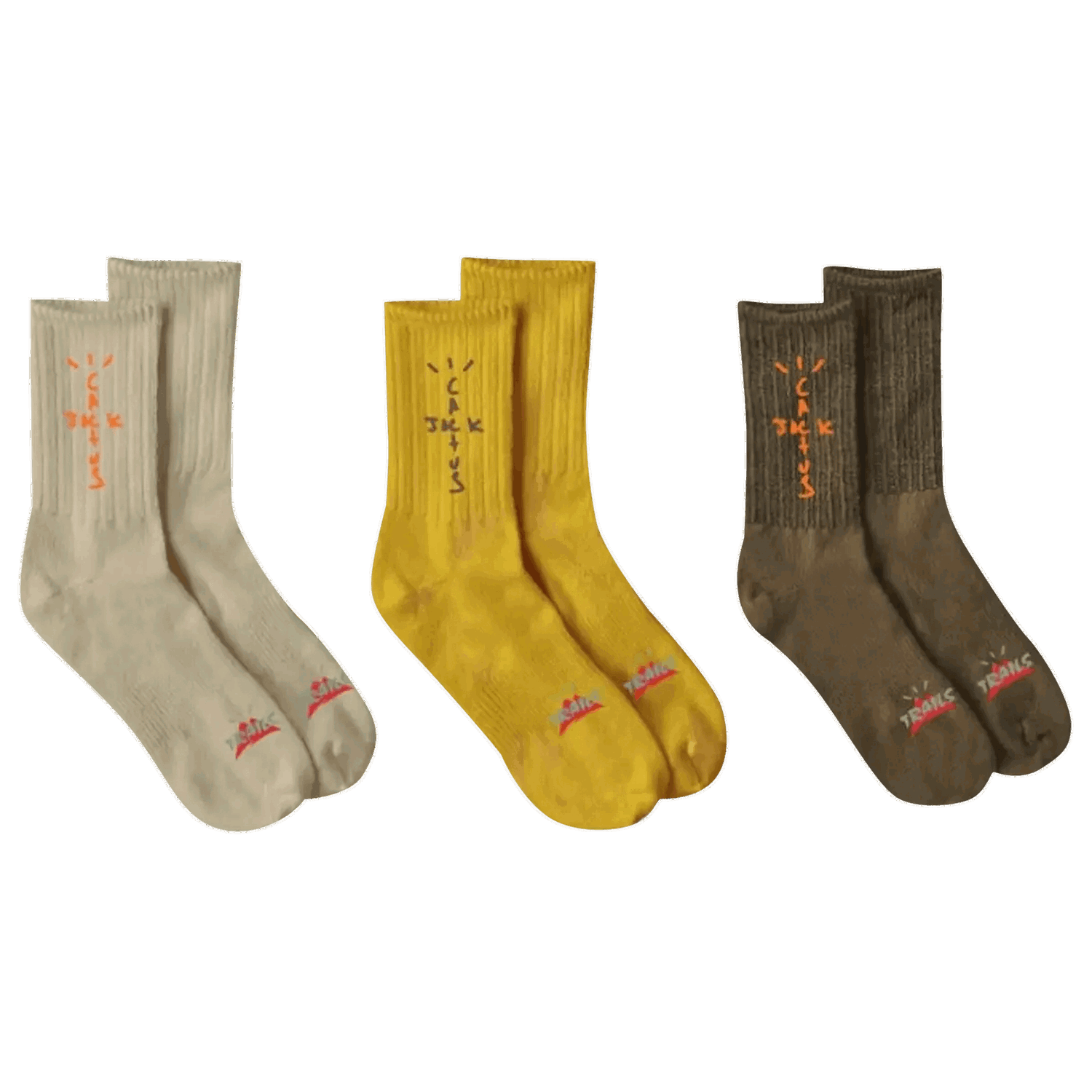 Бельо и чорапи Cactus Jack by Travis Scott Cactus Trails Hiking Socks Pack Многоцветен | CJNT AS25 BROW, 0