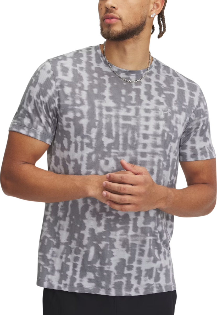 Тениска Under Armour Under Armour UA Launch Printed Short Sleeve T-Shirt Сиво | 1389687-011, 0
