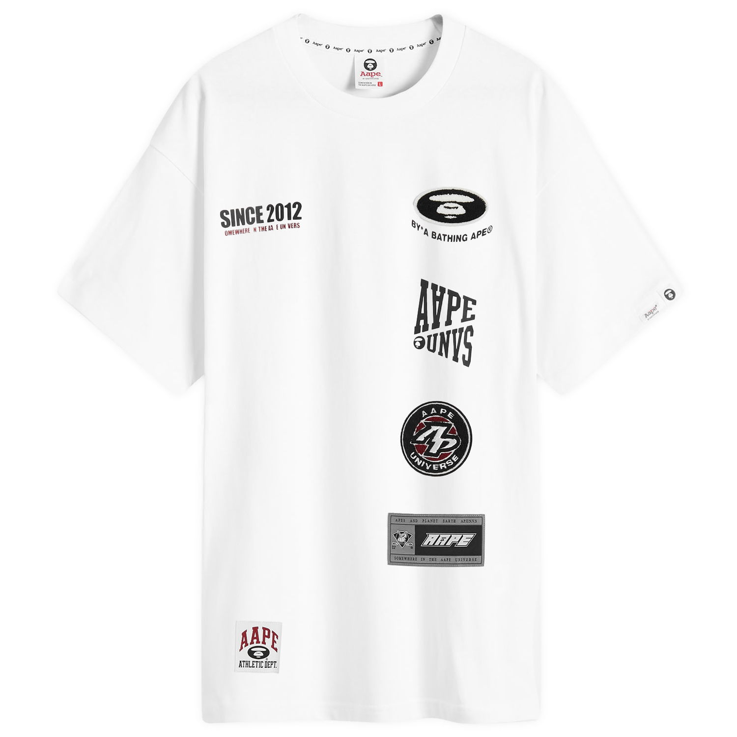 Тениска AAPE by A Bathing Ape AAPE Ice Hockey T-Shirt, Size Large Бяло | AAPTEM1566XXNWHX, 0