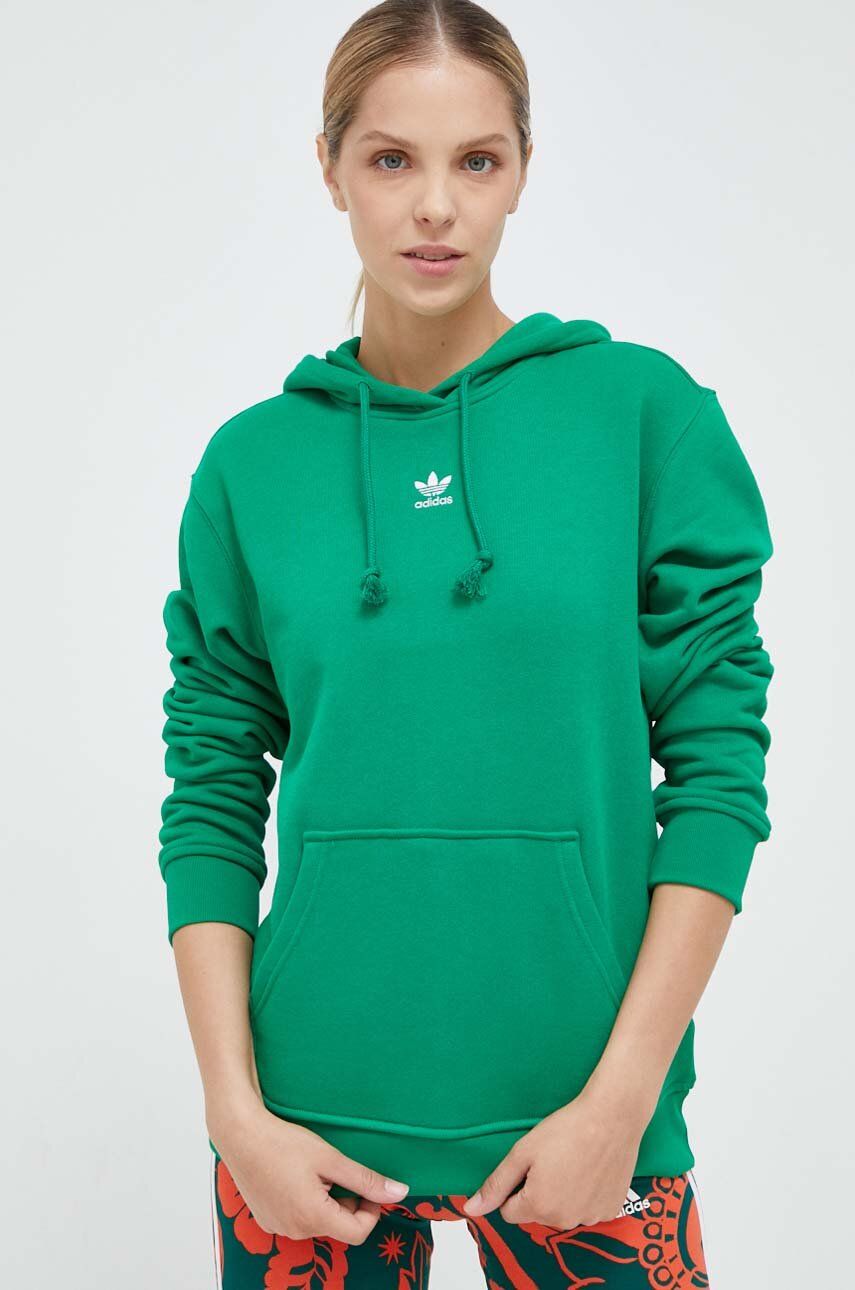 Суитчър adidas Originals Adicolor Essentials Regular Hoodie Зелено | IJ9762, 0