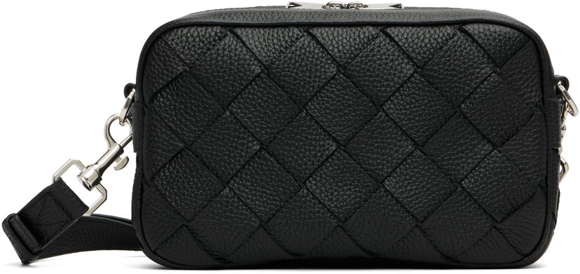 Дамска чанта Bottega Veneta Bottega Veneta Small Intrecciato Camera Bag Черно | 755923V4G318803
