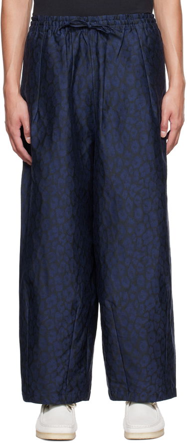 Панталони Needles NEEDLES Print Trousers Синьо | LQ197, 0