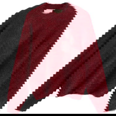 Пуловер ISABEL MARANT Isabel Marant Mirella Fluffy Logo Knit, Size X-Small Бургунди | 25HPU0803FA-C4L05I-70DD, 1