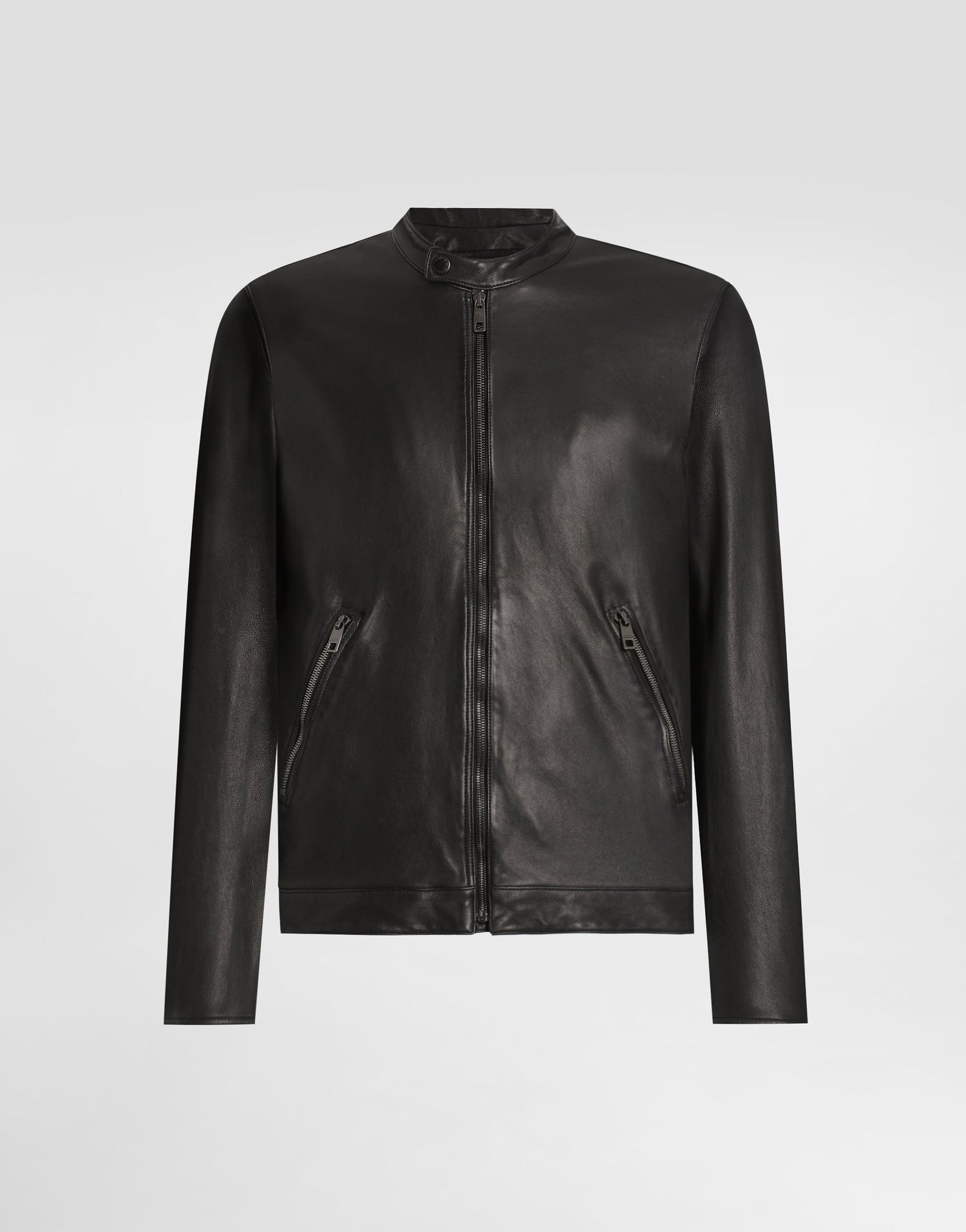 Яке Dolce & Gabbana Dolce & Gabbana Zip Closure Leather Jacket Черно | G9BUGLGJ744N0000, 0