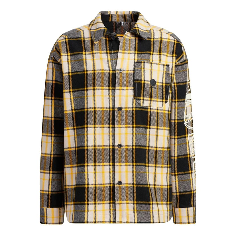 Риза adidas Originals Men's CESP Plaid Button-Down Shirt Черно | IA6824