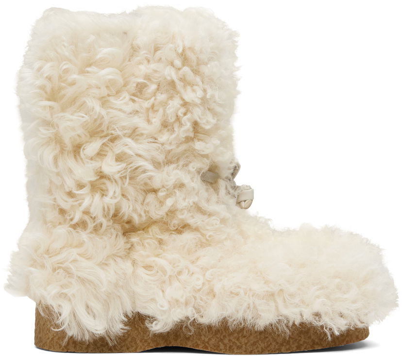 Облекло Bottega Veneta Bottega Veneta Torino Shearling Boots Бяло | 816585V55T19202