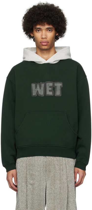 Суитчър ERL ERL 'Wet' Print Hoodie Зелено | ERL08T033, 0