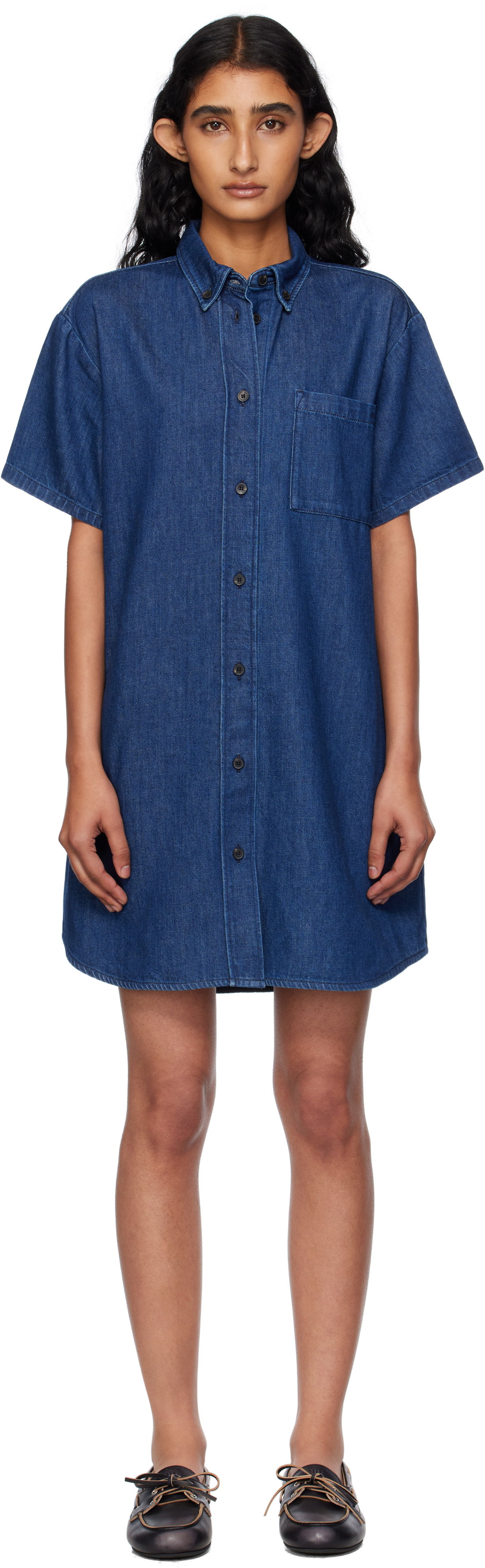 Pокля A.P.C. A.P.C. Ary Denim Minidress Синьо | COHAL-F35181, 0