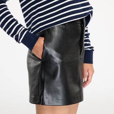 Пола CALVIN KLEIN Faux Leather A-Line Skirt Black Черно | J20J224190 BEH, 4