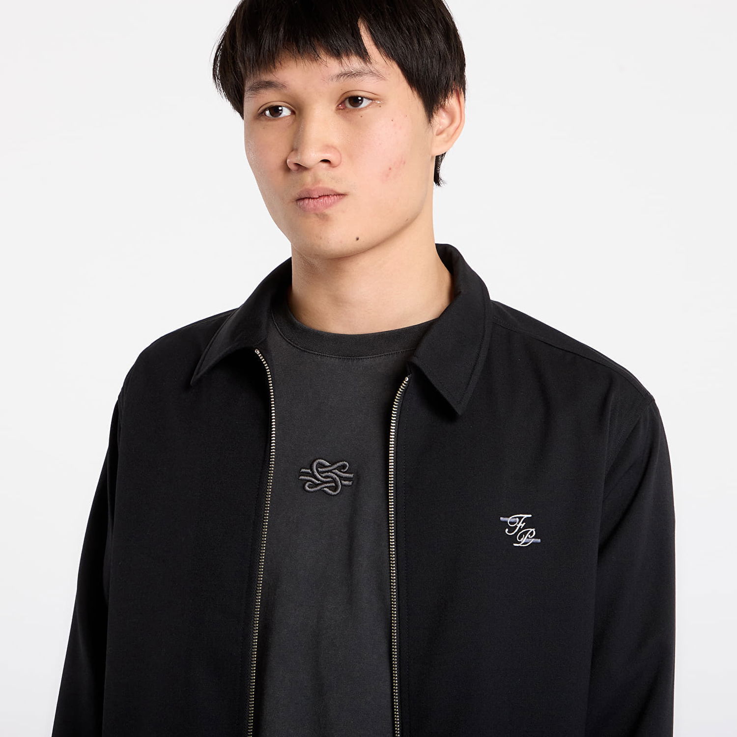 Яке Filling Pieces Coach Jacket Twill Wool Черно | 422560500247 Black, 1