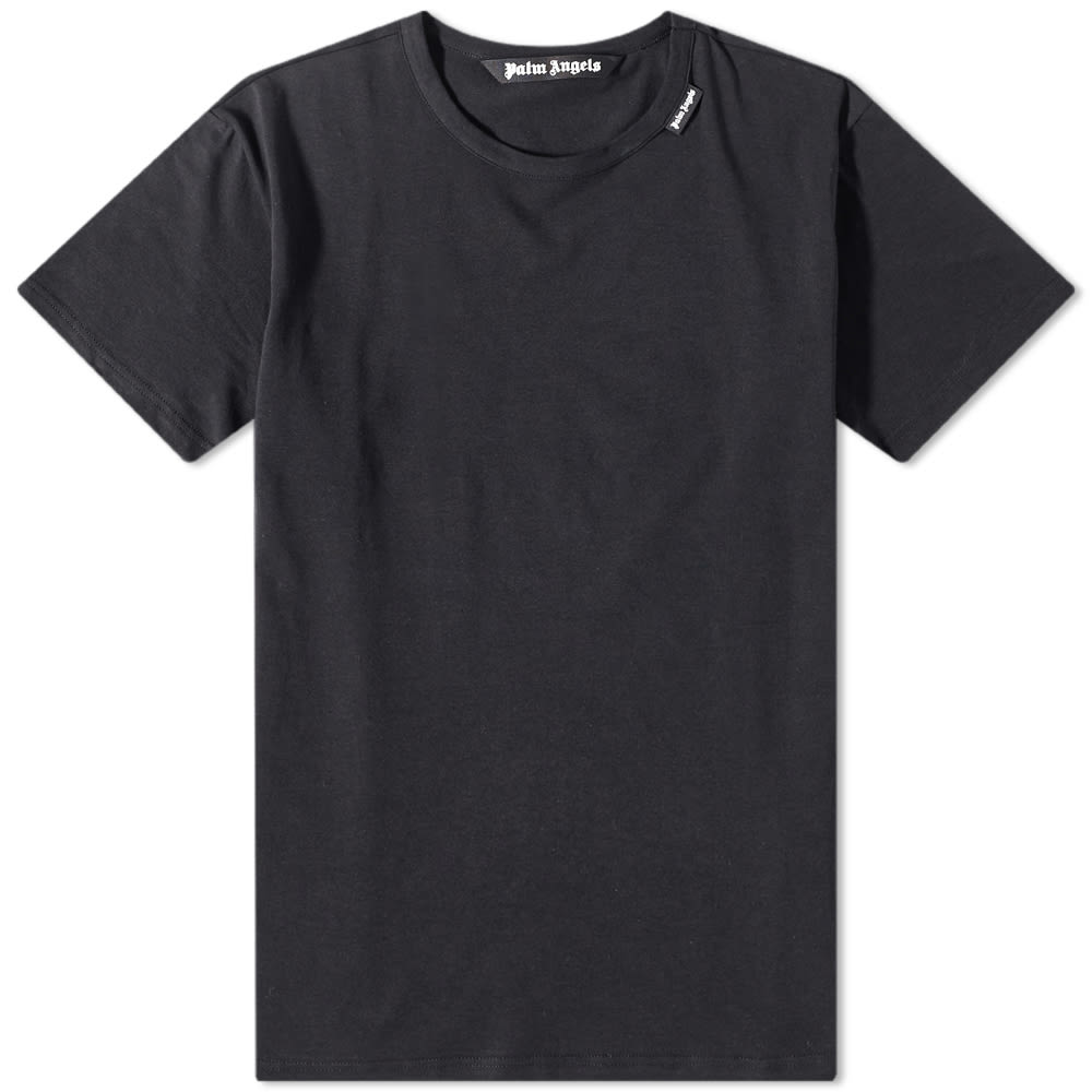 Тениска Palm Angels Essentials Logo Tee Черно | PMUG001C99FAB0011001, 0