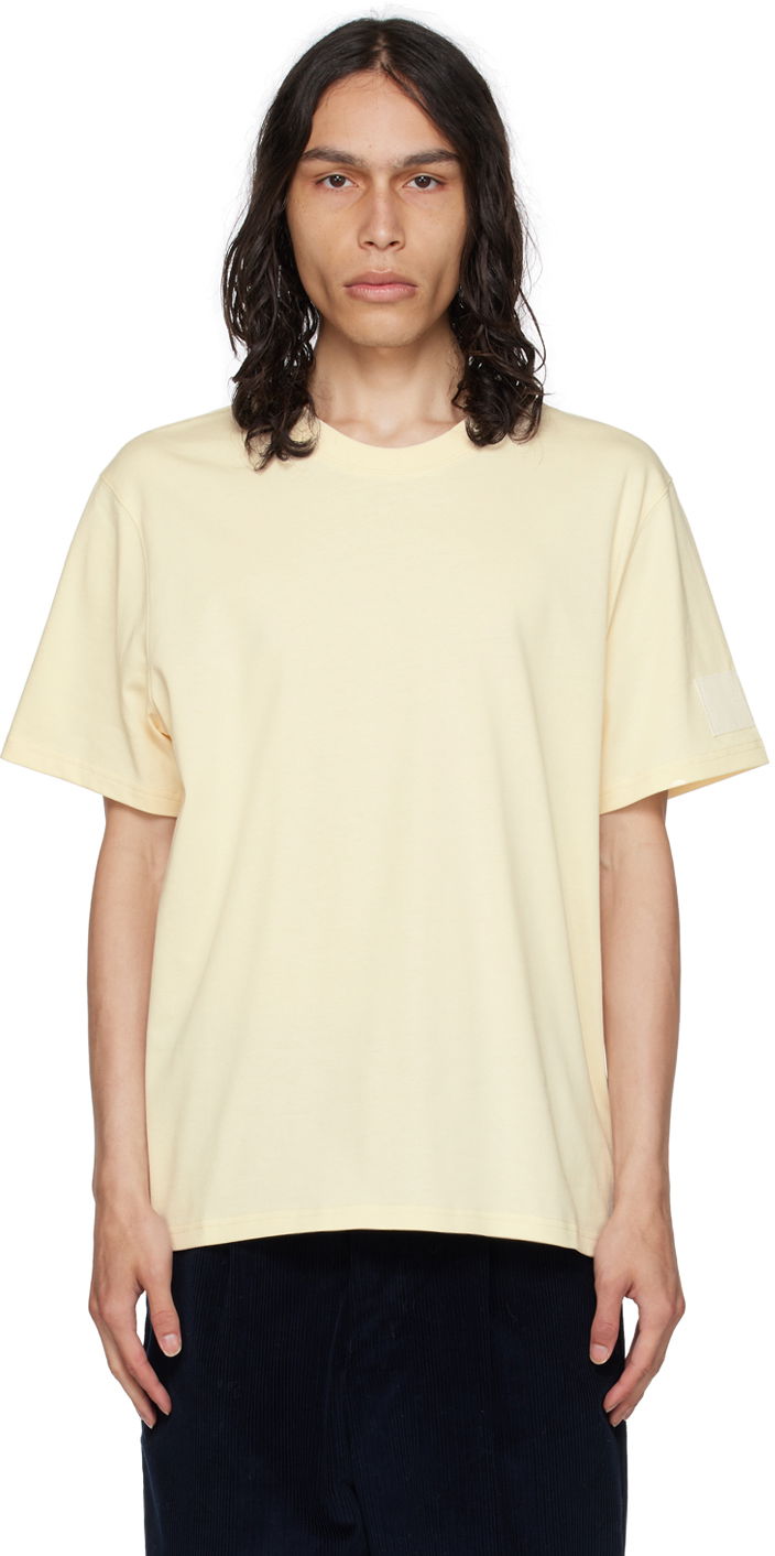 Тениска AMI Crewneck T-Shirt Бежово | UTS017.726, 0