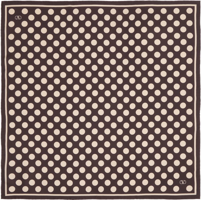 Valentino Garavani Polka Dot Silk Scarf