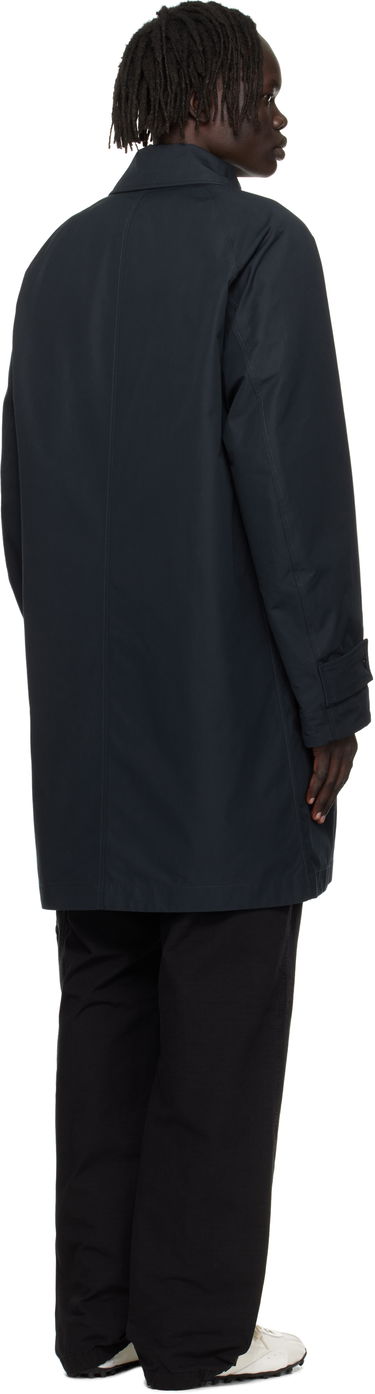 Палта Stone Island Weatherproof Cotton Canvas Long Coat Тъмно синьо | K2S15 7100018 S00F1, 2