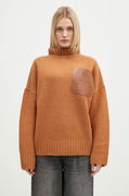 JW Anderson Leather Patch Pocket Turtleneck Jumper