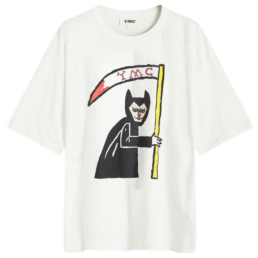 Тениска YMC Vixen Graphic T-Shirt Бяло | P6XMA-10