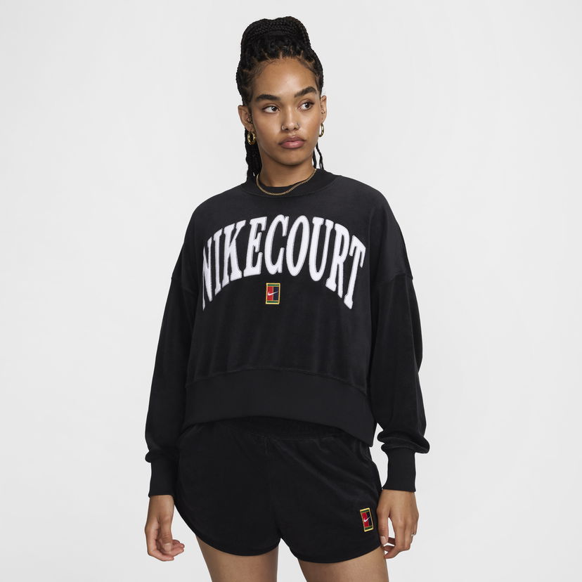 Суитчър Nike NikeCourt Heritage Sweatshirt Черно | FQ2242-010