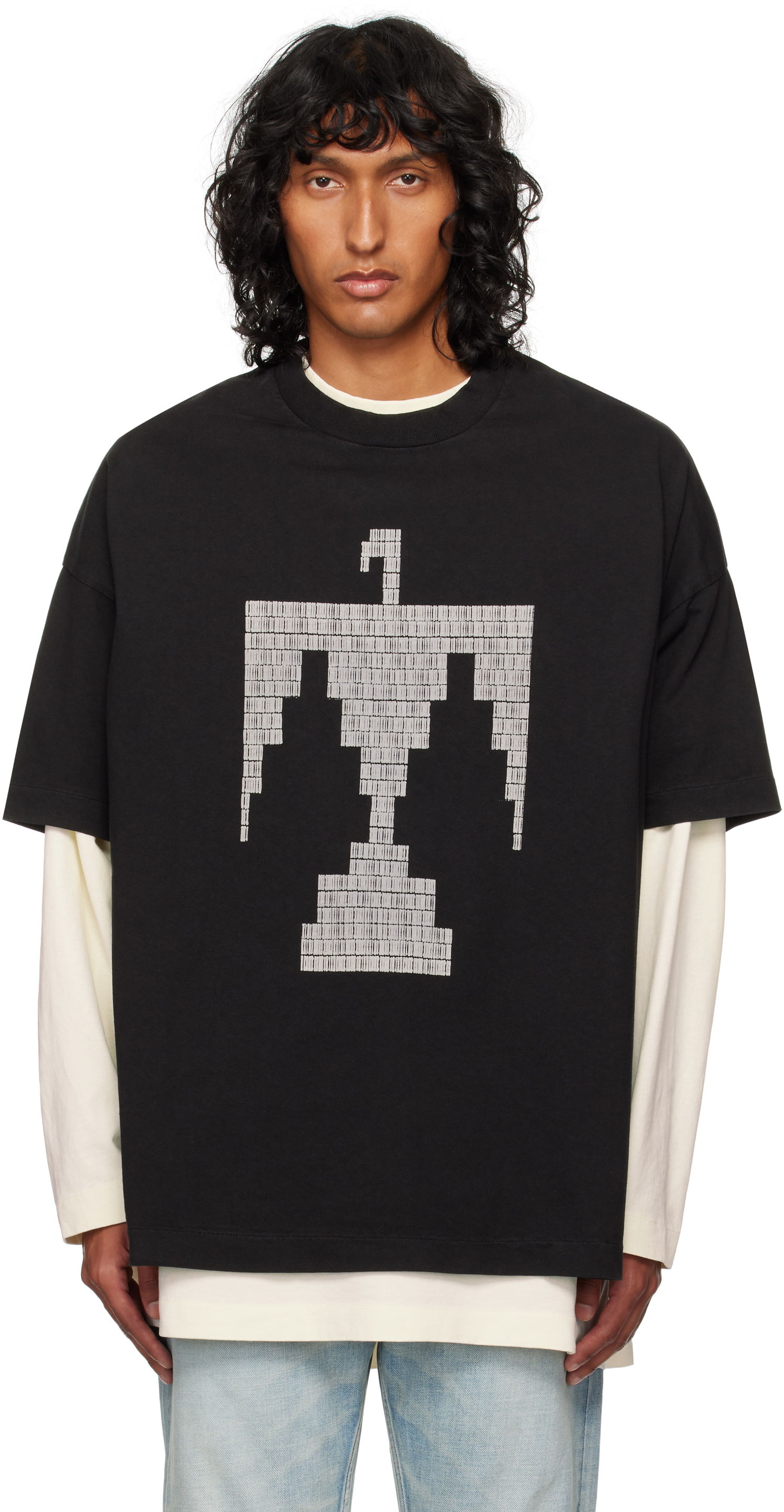 Тениска Fear of God Thunderbird T-shirt Черно | FG24FW50-10155EGHWJ, 0