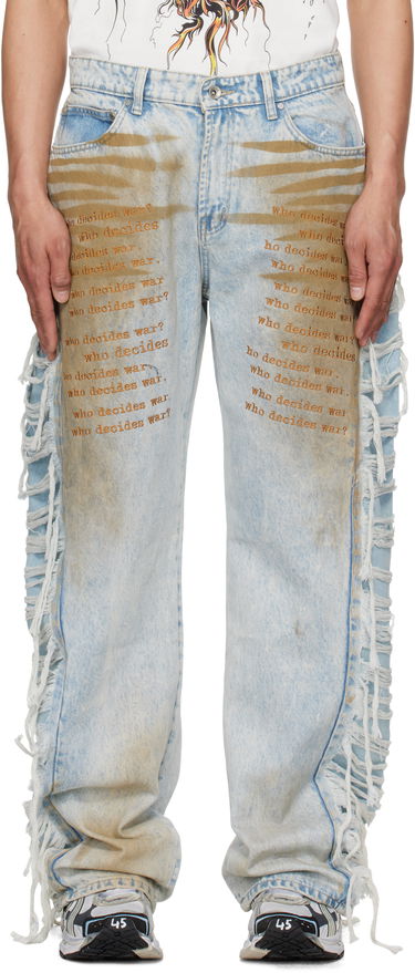 Дънки Who Decides War Who Decides War Mechanic Ultra Flare Denim Jeans Синьо | 1120850009SS25, 0