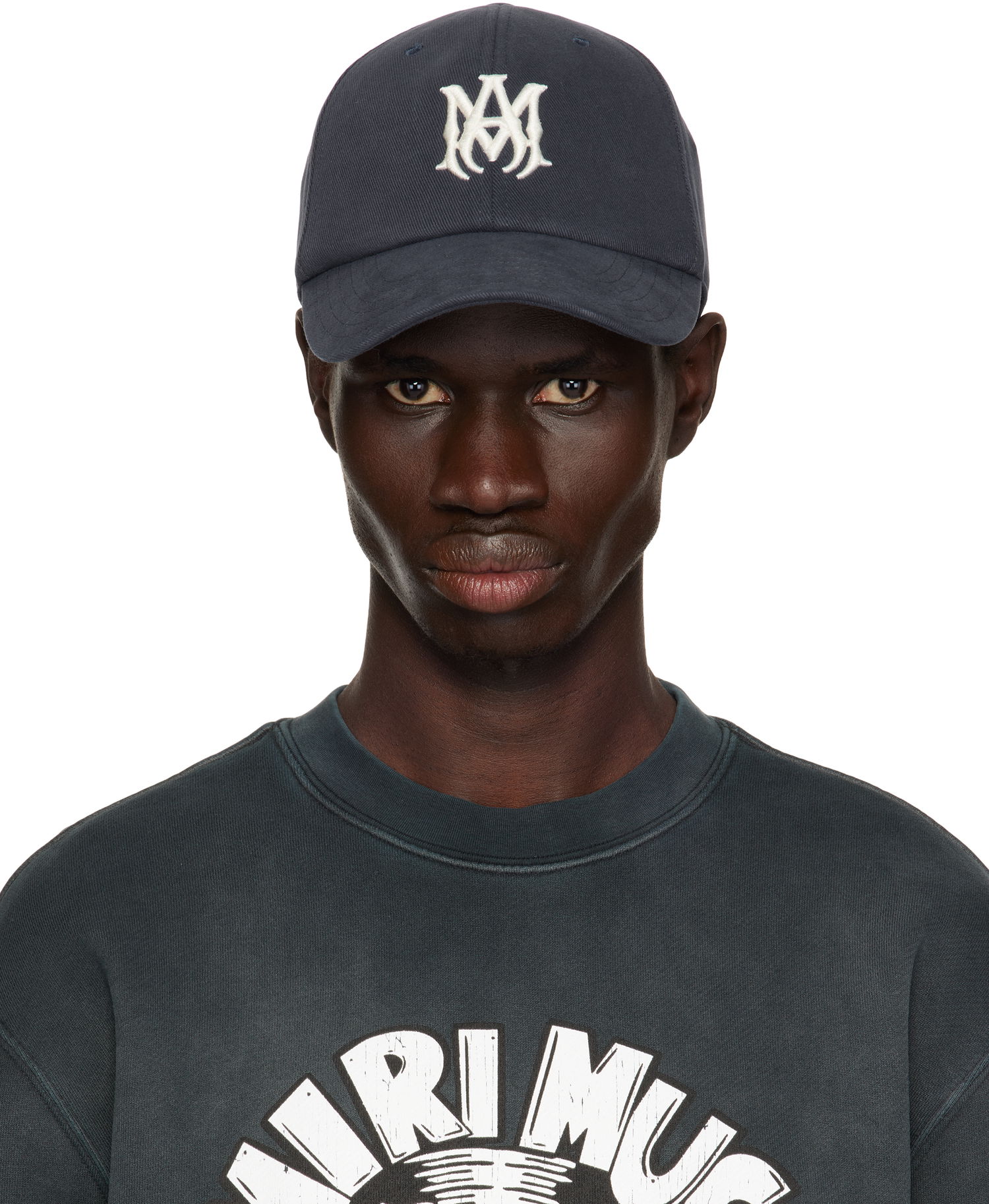 Шапка с козирка AMIRI AMIRI Canvas 'MA' Cap Тъмно синьо | AMHACP1032, 0