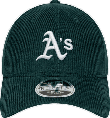 Шапка с козирка New Era Oakland Athletics MLB 9FORTY M-Crown Adjustable Corduroy Baseball Cap Зелено | 60691061-301, 2