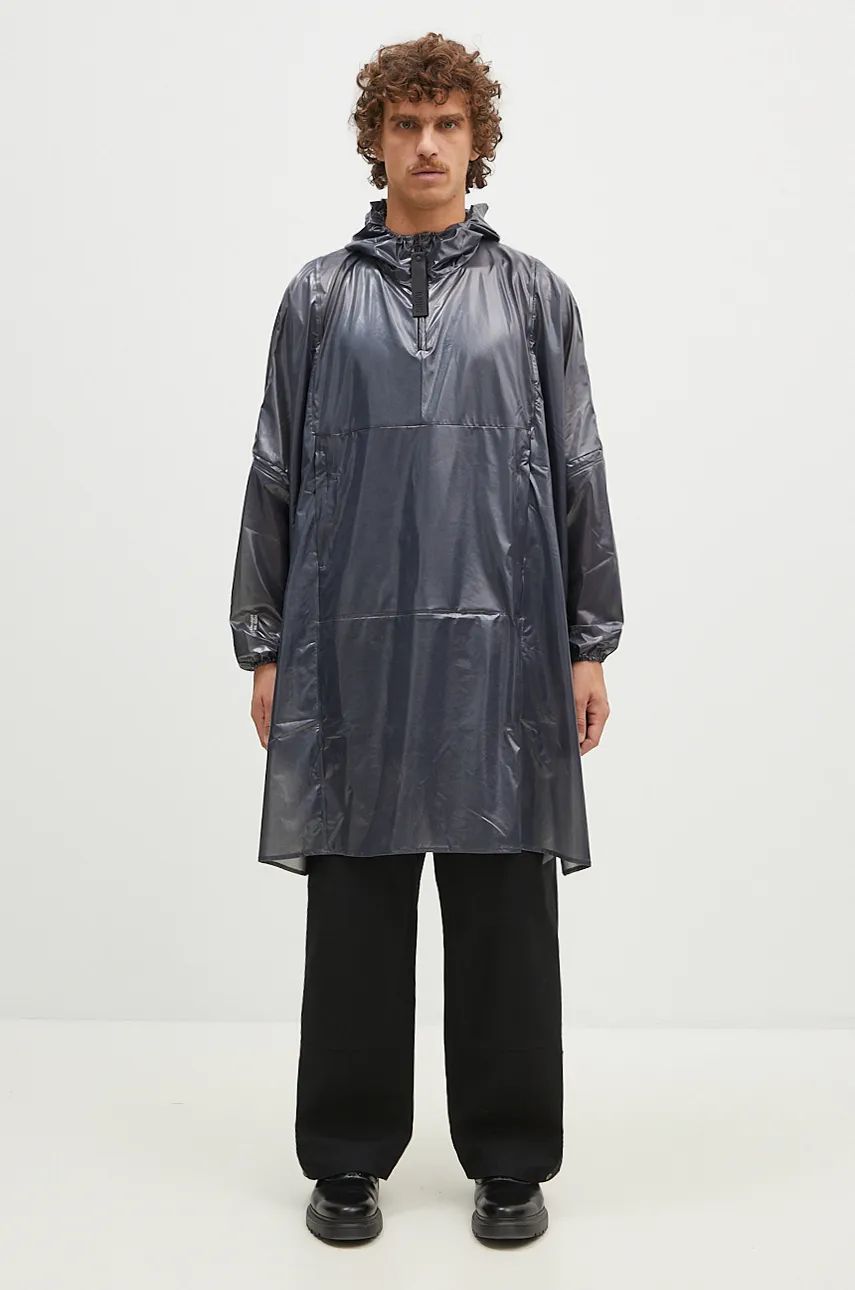 Ветровка Rains Long Ultralight Anorak 18810 Черно | 18810.BLACK, 0