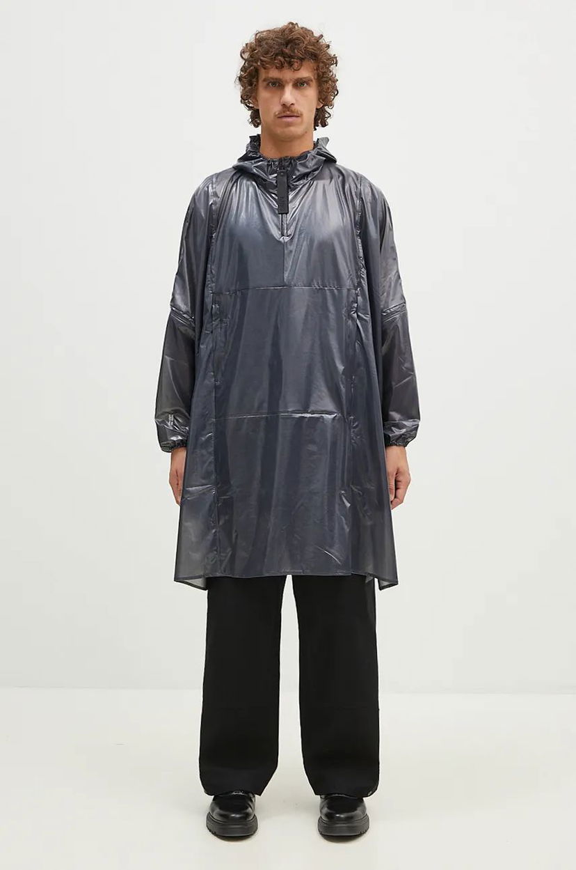 Ветровка Rains Long Ultralight Anorak 18810 Черно | 18810.BLACK