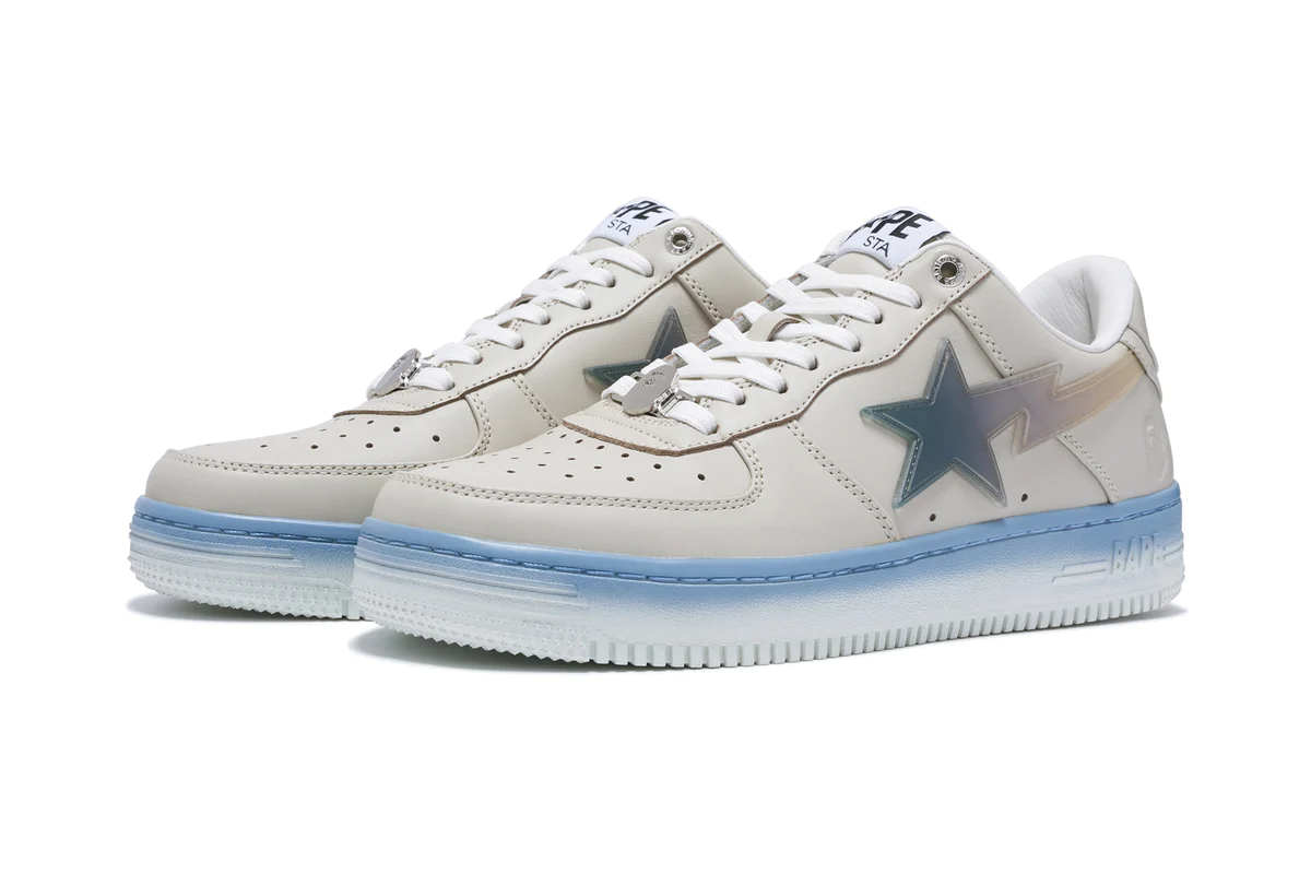 Кецове и обувки BAPE Bape Sta #5 Beige/Blue Бежово | 0ZXSHM191054L-BEI, 1