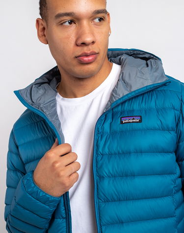 Пухо яке Patagonia Down Sweater Hoody Синьо | 84702, 1