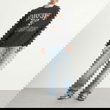 Тениска Rhude Rhude Cambridge State Champs Long Sleeve T-Shirt Черно | RHPF25TT15012-0027, 4