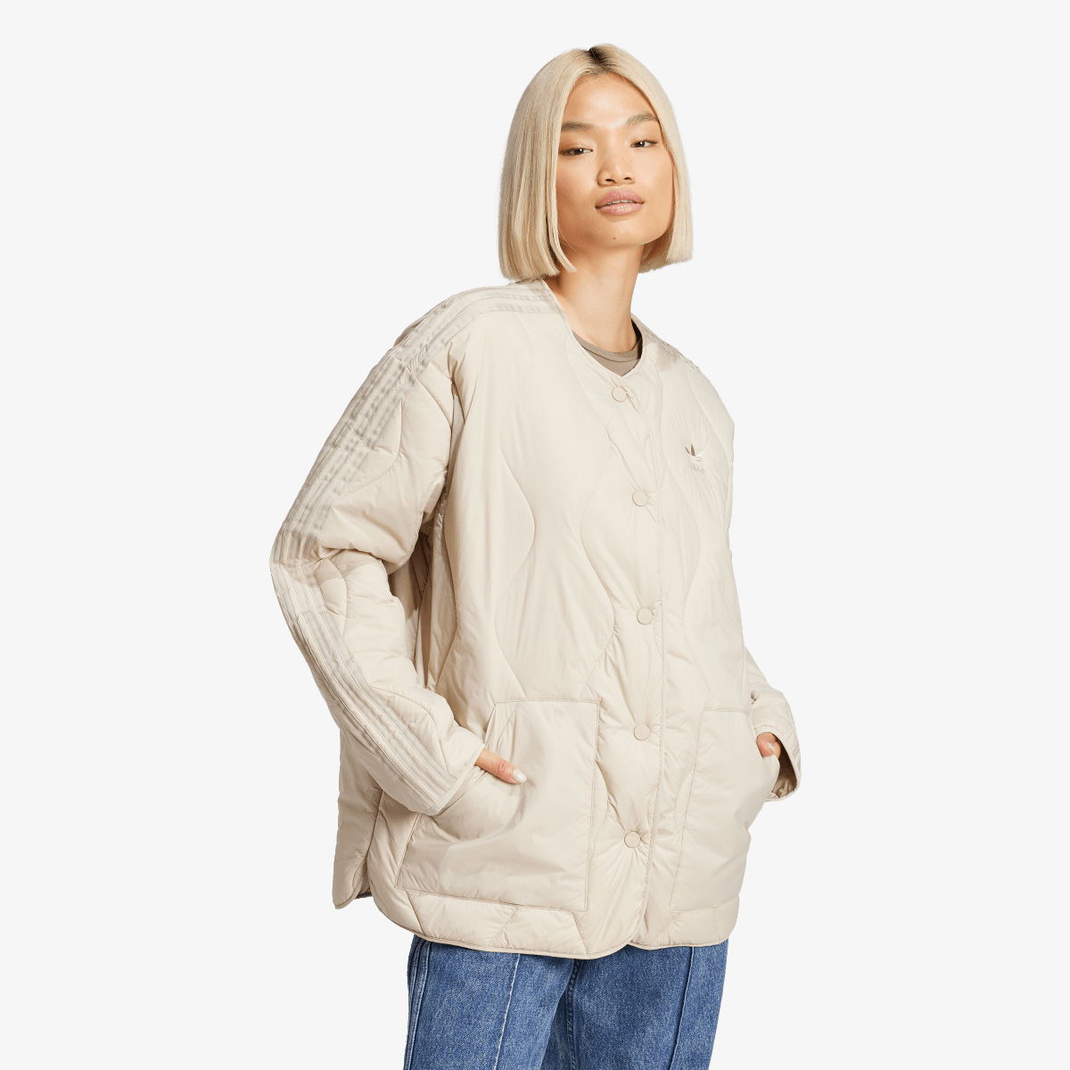 Яке adidas Originals QUILTED LINER Бежово | JJ4352, 0